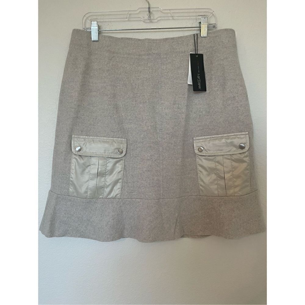 NWT Marc Cain 100% Wool Knee Length Skirt